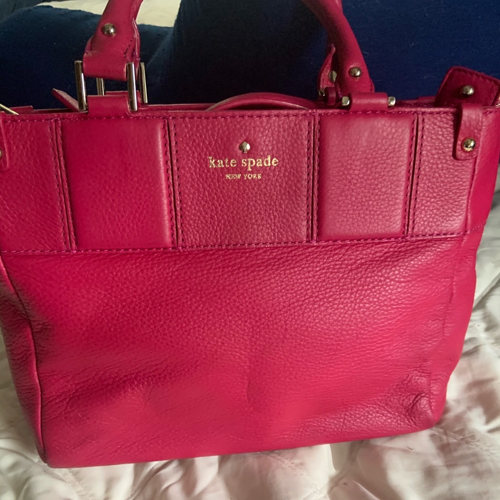 Kate Spade bag 11x8. Magenta leather.